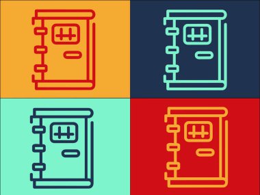 Hapishane Kapısı Logo Şablonu, Hapishanenin Basit Düz Simgesi, Hapishane, Kapı Hapishanesi, Kapı, Kapı