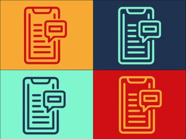 Job Phone Sohbet Logo Şablonu, Akıllı telefonun Basit Düz Simgesi, Çevrimiçi, İş Akıllı Telefonu, Çevrimiçi, İş