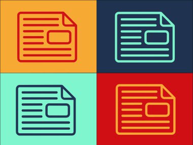 Journal Gazetesi Logo Şablonu, Basit Düz Gazete Simgesi, Haber, Bilgi Gazetesi, Haber, Bilgi