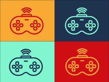 Joystick Uzaktan Kumanda Logo Şablonu, Basit Düz Kontrol Simgesi, joystick, uzaktan kumanda, joystick, uzaktan kumanda