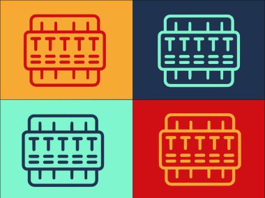 Bağlantı Kutusu Logo Şablonu, Basit Düz Güç Simgesi, Elektrik, ekipman gücü, elektrik, ekipman