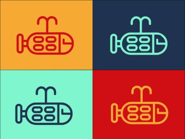 Çocuk Gemisi Logo Şablonu, Geminin Basit Düz Simgesi, Gemi, Deniz Gemisi, Tekne, Deniz