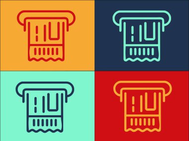 Kiosk Otobüs Bilet Şablonu, Basit Düz Otobüs Simgesi, Bilet, Makine Otobüsü, Bilet, Makine