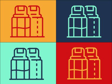 Mutfak Ev Tuzu Logo Şablonu, Mutfağın Basit Düz Simgesi, Ev, Tuz Mutfağı, Ev, Tuz, Tuz