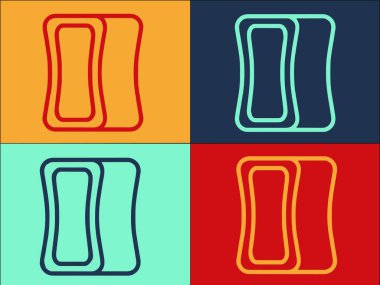 Mutfak Süngeri Logo Şablonu, Mutfağın Basit Düz Simgesi, Sünger, Temiz Mutfak, Sünger,