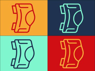 Diz Bandajı Logo Şablonu, Basit Düz Tıbbı, Ağrı, Bandaj Tıbbi, Ağrı, Bandaj Simgesi