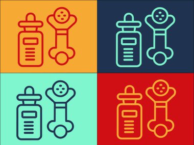 Kore Kozmetik Şişesi Logo Şablonu, Krem, şişe, cilt kremi, cilt kremi