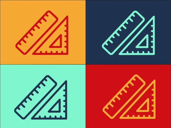 Strickregeln Logo Vorlage Einfache Flache Ikone Der Strickwaren Strick Illustration — Stockvektor