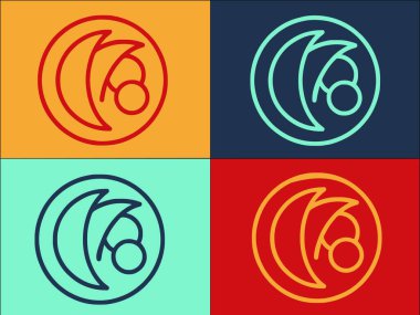 Kore Logo Şablonu, Basit Düz Yemek Simgesi, Yemek, Lezzetli Yemek, Öğle Yemeği, Lezzetli