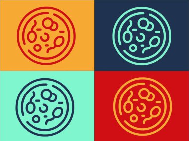 Laboratuvar Petri Çanak Logo Şablonu, Laboratuar, araştırma, laboratuvar, araştırma, laboratuvar Simgesi