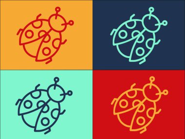 Uğurböceği Çocuk Logo Şablonu, Uğur böceği, uğur böceği, uğur böceği, uğur böceği, uğur böceği