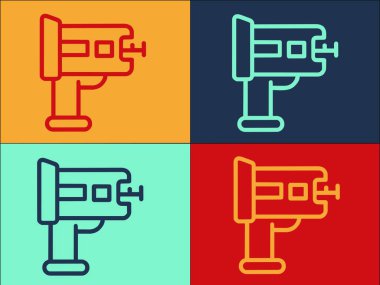 Lazer Cetvel Logo Şablonu, Cetvel, Laser, Ölçüm Basit Düz Simgesi