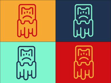 Çamaşırhane Yarım Para Logo Şablonu, Çamaşırhanenin Basit Düz Simgesi, Para, Zenginlik