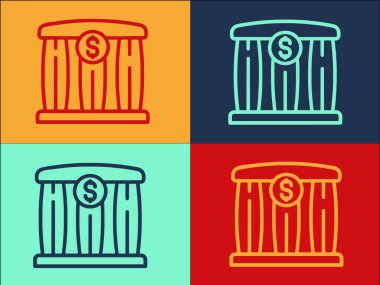 Çamaşır Kutusu Logo Şablonu, Çamaşır, Kutu, Para