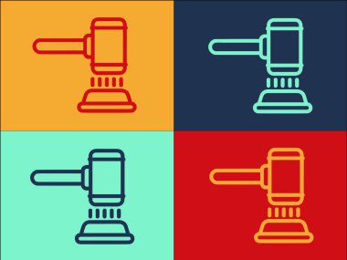 Hukuk Otoritesi Logo Şablonu, Basit Düz Hukuk Simgesi, Yetki, Yasal