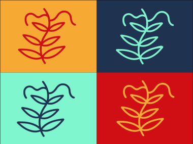 Mercimek Bahçesi Logo Şablonu, Basit Tarımın Düz Simgesi, Yeşil, Bahçe