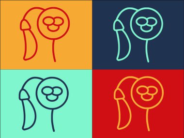 Mercimek Protein Logo Şablonu, Proteinin Basit Düz Simgesi, Çiğ, Bowling