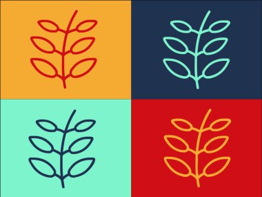 Mercimek Bitkisi Logo Şablonu, Basit Düz Yiyecek Simgesi, Mercimek, Legume