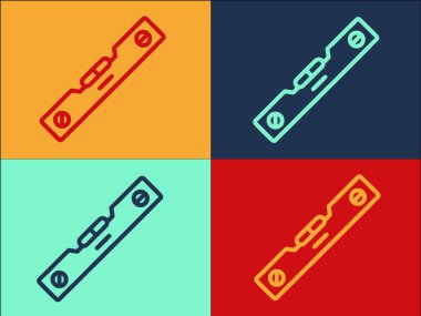 Seviye Araç Logo Şablonu, Seviye, Araç, Ekipman Basit Düz Simgesi