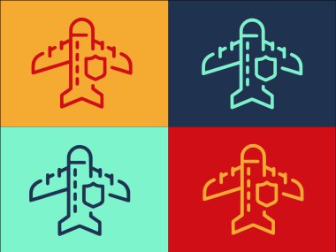 Sorumluluk Uçağı Logo Şablonu, Sorumluluk, İş, Uçak Basit Düz Simgesi