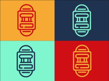 Işık Anahtarı Logo Şablonu, Anahtarın Basit Düz Simgesi, Işık, Güç