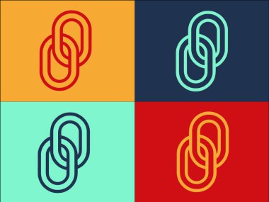 Bağlantı Dosyası Logo Şablonu, Simgenin Basit Düz Simgesi, Dosya, Bağlantı