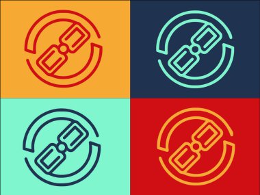 Bağlantı Arama Motoru Logo Şablonu, İnternet, Arama ve Bağlantı Basit Düz Simgesi