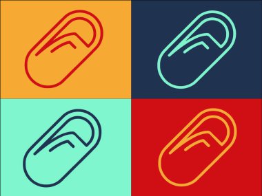 Küçük Bacradle renkli simge seti