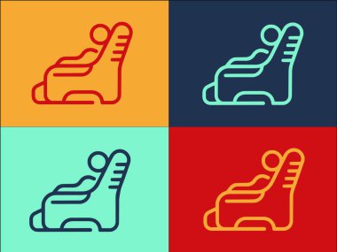 Lounge People Logo Şablonu, Salonun Basit Düz Simgesi, Oturma, İnsanlar