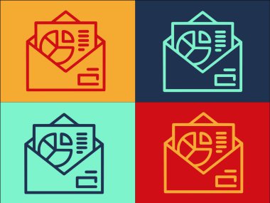 E- posta Tablosu Kağıt Logo Şablonu, Grafiğin Basit Düz Simgesi, Simge, Kağıt