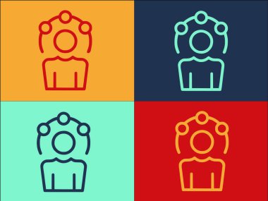 Yönetici Tecrübe Logosu Şablonu, Deneyimin Basit Düz Simgesi, İş, Konsept