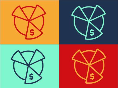 Pazar Analizi Grafik Logosu Şablonu, Basit Düz İş Simgesi, Veri, Analiz