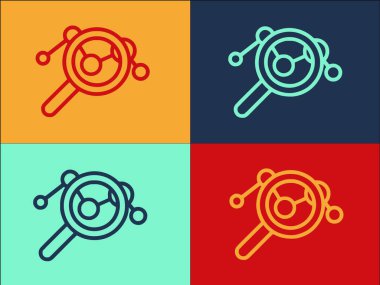 Pazar Hedefi Seyirci Logosu Şablonu, Basit Düz Seyirci Simgesi, Pazarlama, Hedef