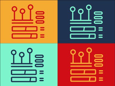 Pazarlama Elemanları Logo Şablonu, Web 'in Basit Düz Simgesi, İş, Pazarlama