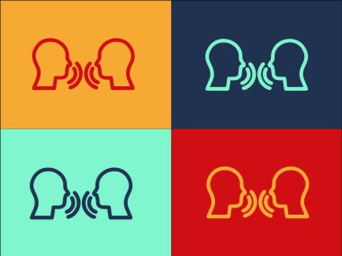 Uyarlamayla Buluşma Logo Şablonu, Toplantı, İş ve Takım Çalışmalarının Basit Düz Simgesi