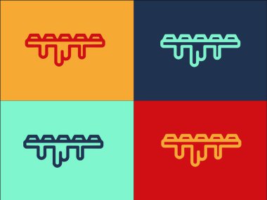 Eriyen Kakao Çubuğu Logo Şablonu, Basit Düz Çikolata Simgesi, Tatlı, Kakao