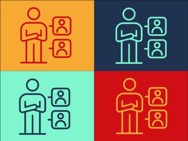 Akıl hocası Yeteneği Logo Şablonu, Basit Düz İşletme Simgesi, Geliştirme, Kariyer