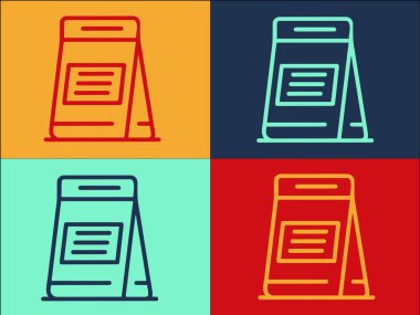 Menü Durma Şablonu, Menünün Basit Düz Simgesi, Boşluk, Durdur