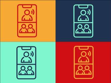 Mobil Canlı Sohbet Logosu Şablonu, Basit Canlı Sohbet Simgesi, Hizmet