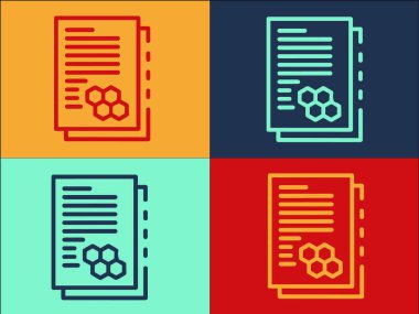 Moleküler Araştırma Dosyaları Logo Şablonu, Bilim, Araştırma, Sembol Basit Düz Simgesi