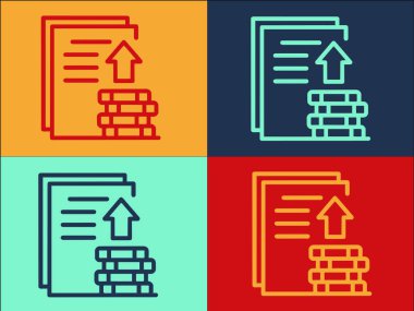 Para Yatırımcısı Belgeleri Logo Şablonu, Basit Para, İş Simgesi, Konsept