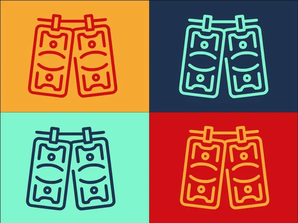 Kara para aklama Logo Şablonu, Kara para, Finansal Para Aklamanın Basit Düz Simgesi