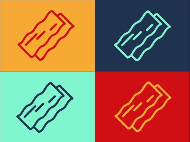 Mozzarella Lazanya Logo Şablonu, Basit Düz Peynir Simgesi, Sos, Lazanya