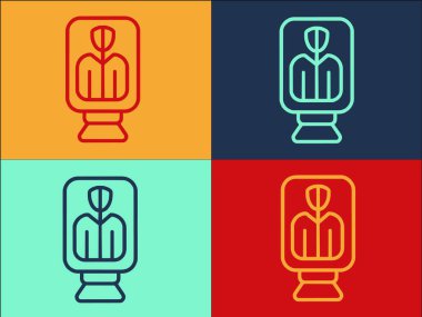 Narsisizm Kontrol Logo Şablonu, Narsisizmin Basit Düz Simgesi, Düzensizlik, Zihinsel Bozukluk