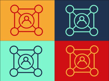 Dar Pazar Avatar Logo Şablonu, Simgenin Basit Düz Simgesi, Avatar, Düz