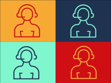 Dar Pazar Çağrısı Destek Şablonu, Soyut, Telefon, Sembol Basit Düz Simgesi