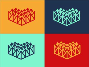 Gürültü Bariyeri Logo Şablonu, Basit Düz Ses Simgesi, Köpük, Bariyer