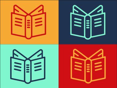 Hemşire Logosu Şablonu, Hemşirenin Basit Düz Simgesi, Kitap, Doktor