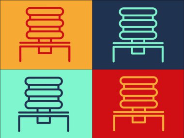 Ofis Su Logosu Şablonu, Ofisin Basit Düz Simgesi, Su, İçki