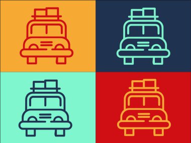 Eski Robox Logo Şablonu, Basit Düz Araba Simgesi, Robot, Teknoloji